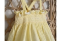 Vestido punto smock amarillito