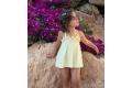 Vestido punto smock amarillito
