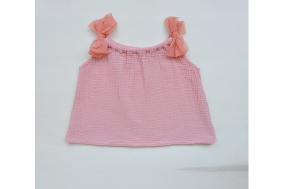 Camisa lazos tul