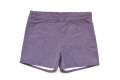 Pantalón corto morado con topitos pequeños unisex