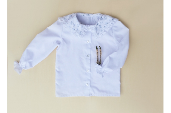 Camisa cuello florecitas