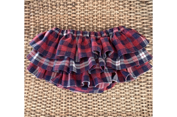 Ranita cuadros rojos