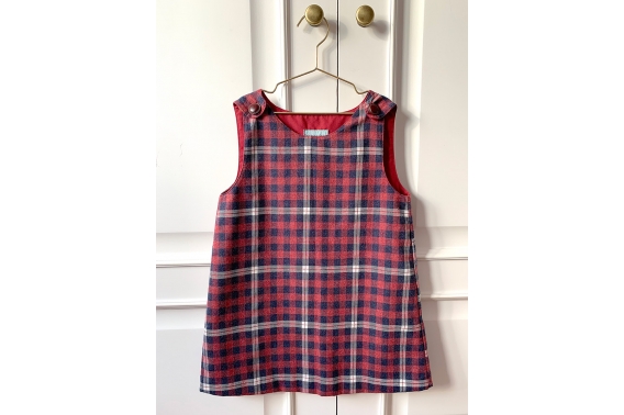 Pichi cuadros escoceses rojos